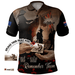 Australia Personalized Polo Shirt  We Will Remember Them In Sacred Honor