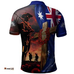 Australia Polo Shirt Lest We Forget Remembrance