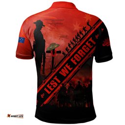 Australia Polo Shirt Anzac Day Dawn Of Sacred Remembrance
