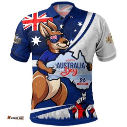 Australia Polo Shirt Australia Day Aussie Kangaroo Pride Holiday