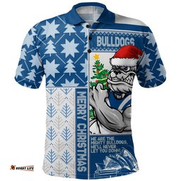Canterbury-Bankstown Bulldogs Polo Shirt Christmas Magic Knit Style Winter Glow