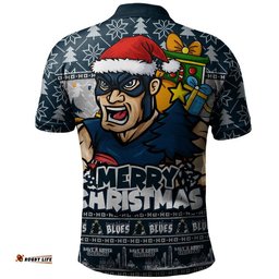 Carlton Polo Shirt Festive Holiday Merry Christmas Vibe