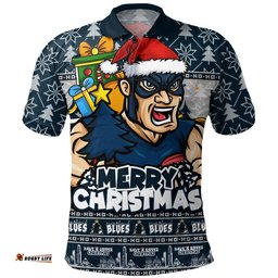 Carlton Polo Shirt Festive Holiday Merry Christmas Vibe