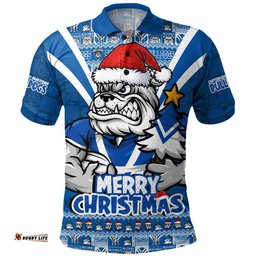 Canterbury-Bankstown Bulldogs Polo Shirt Merry Christmas Festive Spirit Edition