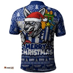 North Melbourne Polo Shirt Festive Holiday Merry Christmas Vibe