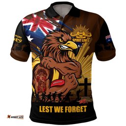 Hawthorn Polo Shirt ANZAC Day Honour And Football Legacy