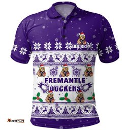 Fremantle Polo Shirt Special Ugly Christmas Holiday Footy Fans