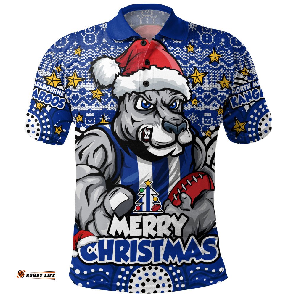 North Melbourne Polo Shirt Ugly Christmas Knit Patterns Vintage Jersey