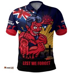 Melbourne Polo Shirt ANZAC Day Honour And Football Legacy