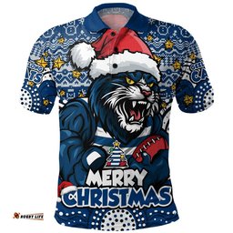 Geelong Cats Polo Shirt Ugly Christmas Knit Patterns Vintage Jersey