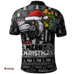 Collingwood Polo Shirt Festive Holiday Merry Christmas Vibe