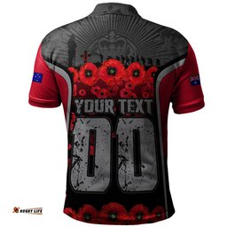 Essendon Polo Shirt Lest We Forget In Eternal Honor And Duty