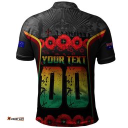 Penrith Panthers Polo Shirt Lest We Forget In Honor And Remembrance