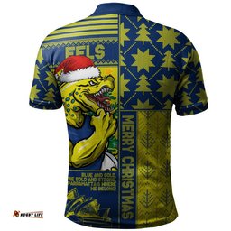 Parramatta Eels Polo Shirt Christmas Magic Knit Style Winter Glow