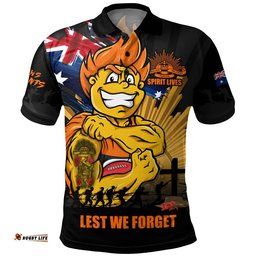GWS GIANTS Polo Shirt ANZAC Day Honour And Football Legacy