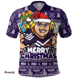 Fremantle Polo Shirt Festive Holiday Merry Christmas Vibe