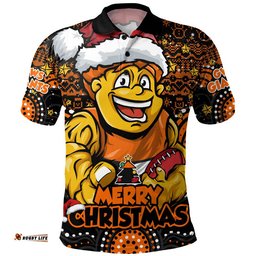 GWS GIANTS Polo Shirt Ugly Christmas Knit Patterns Vintage Jersey