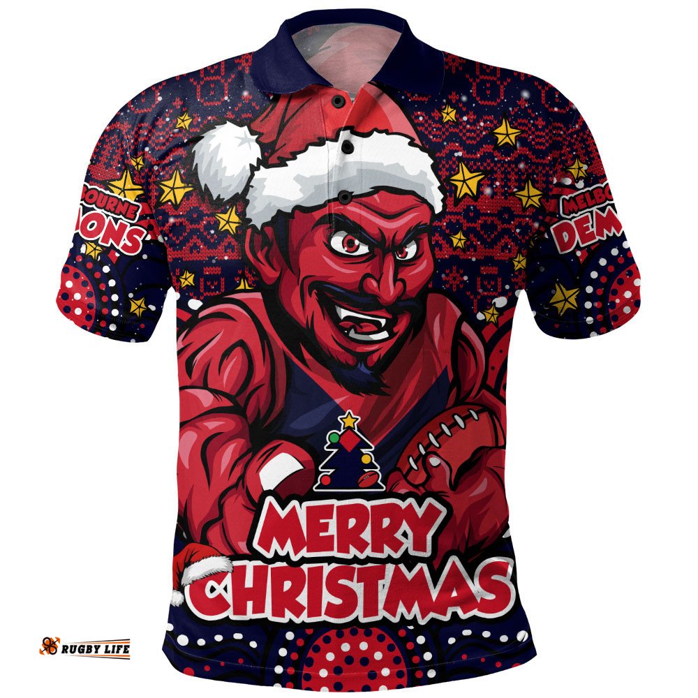 Melbourne Polo Shirt Ugly Christmas Knit Patterns Vintage Jersey
