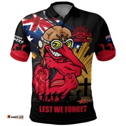 Essendon Polo Shirt ANZAC Day Honour And Football Legacy