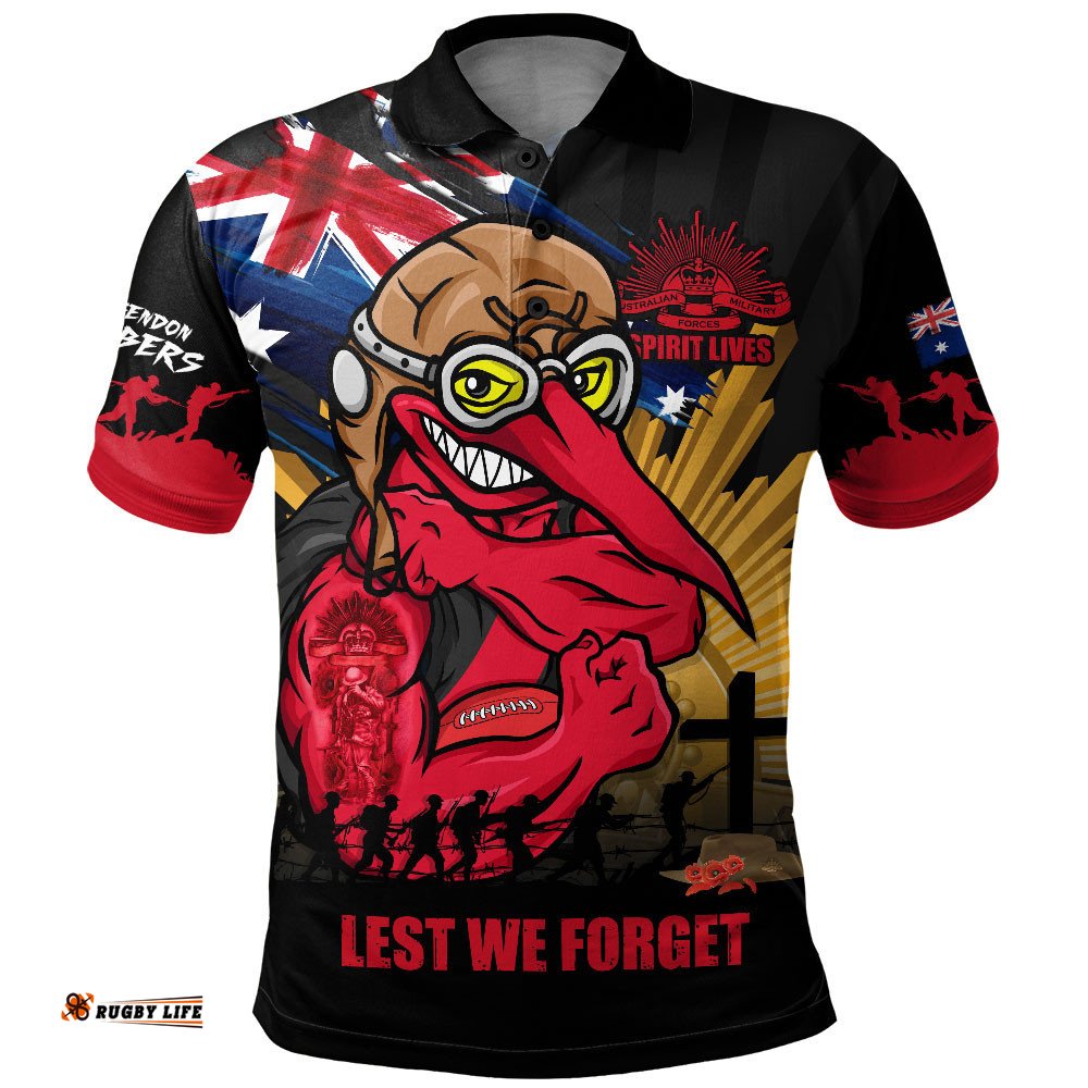Essendon Polo Shirt ANZAC Day Honour And Football Legacy