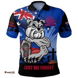 Western Bulldogs Polo Shirt ANZAC Day Honour And Football Legacy