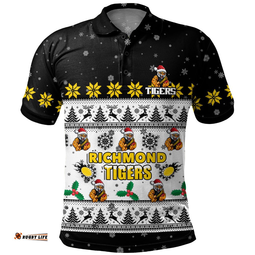Richmond Polo Shirt Special Ugly Christmas Holiday Footy Fans