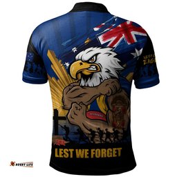 West Coast Eagles Polo Shirt ANZAC Day Honour And Football Legacy