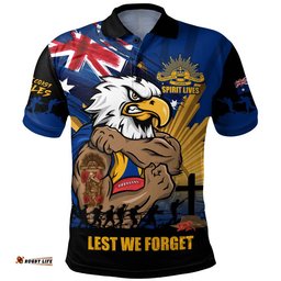 West Coast Eagles Polo Shirt ANZAC Day Honour And Football Legacy