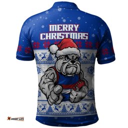 Western Bulldogs Polo Shirt Special Ugly Christmas Holiday Footy Fans