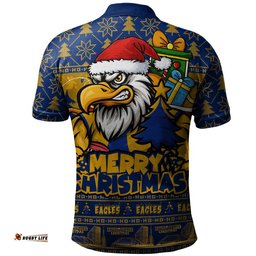 West Coast Eagles Polo Shirt Festive Holiday Merry Christmas Vibe