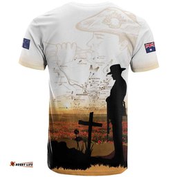 Australia And New Zealand ANZAC Day T Shirt Battle Of Beersheba LT05