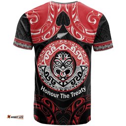Aotearoa Toitu Te Tiriti T Shirt Haka Tiki Honour The Treaty LT14