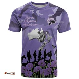 ANZAC Day T Shirt Lest We Forget the Animals Too LT19