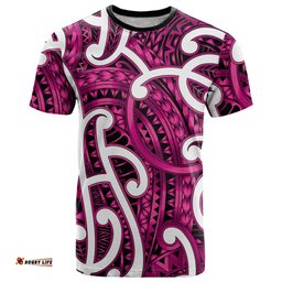 Aotearoa Maori Kowhaiwhai T Shirt Mawhero Puhoro and Patiki LT9