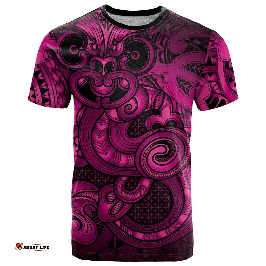 Aotearoa Maori Hei Tiki T Shirt Mawhero Kowhaiwhai Puhoro Motif LT9