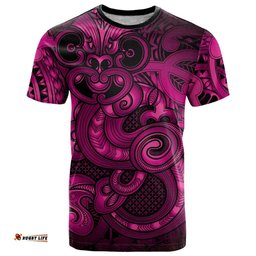 Aotearoa Maori Hei Tiki T Shirt Mawhero Kowhaiwhai Puhoro Motif LT9