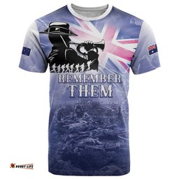 Australia ANZAC Day T Shirt Battle Of Passchendaele Remember Them LT05