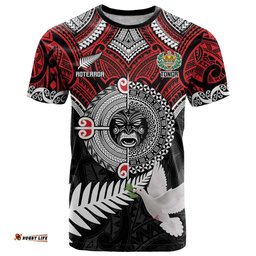 Aotearoa and Tonga Mo Te Tiriti T Shirt New Zealand Honour The Treaty Ake!Ake!Ake! LT9