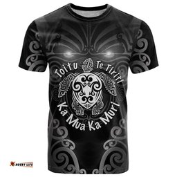 Aotearoa Toitu Te Tiriti T Shirt Ka Mua Ka Muri LT05