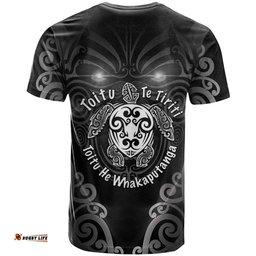 Aotearoa Toitu Te Tiriti T Shirt Ka Mua Ka Muri LT05