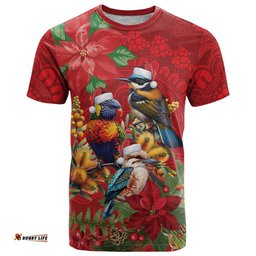 Aussie Native Bird T Shirt Aboriginal Inspired Christmas LT9