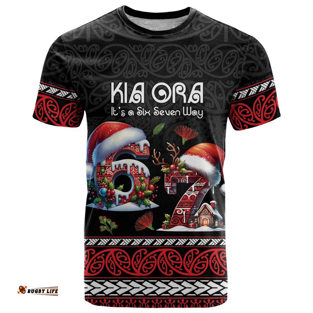 Aotearoa Six Seven Personalized T Shirt New Zealand Funny Christmas LT9
