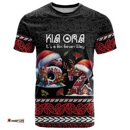 Aotearoa Six Seven Personalized T Shirt New Zealand Funny Christmas LT9