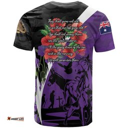 Australia ANZAC Day T Shirt Animals of War - Lest We Forget LT7