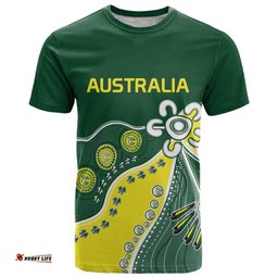 Custom Cricket Aussie Pride T Shirt Indigenous Inspired LT9