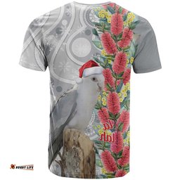 Blue Galah Mutation Christmas Australia T Shirt Falalalala Galalah Bottlebrush Grey Aboriginal Art LT14