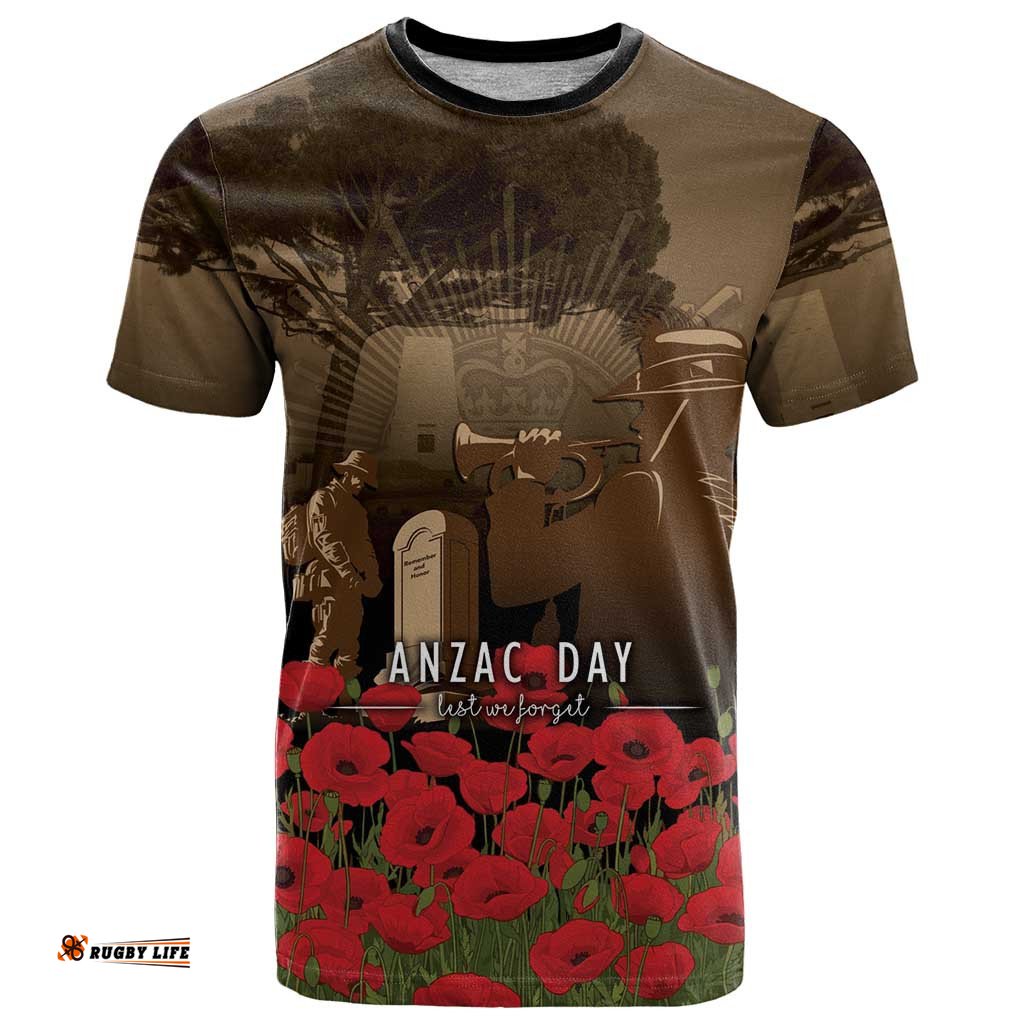 Australia - New Zealand ANZAC Lone Pine T Shirt The Last Post LT7