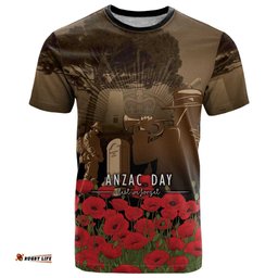 Australia - New Zealand ANZAC Lone Pine T Shirt The Last Post LT7