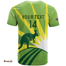 Custom Australia Cricket T Shirt Go Champions Aussies LT14