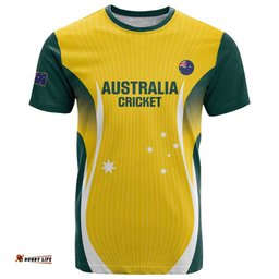 Custom Australia Cricket T Shirt Go Champions Aussie LT14